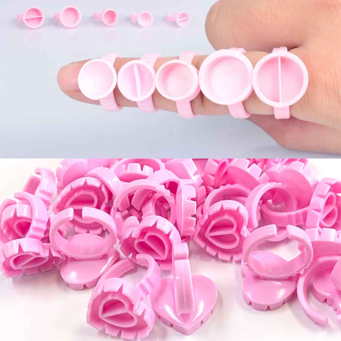 Glue Ring  - 50 pieces/Bag , many shapes