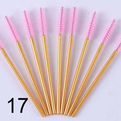 Mascara Brush 50 pieces/bag -  many colors