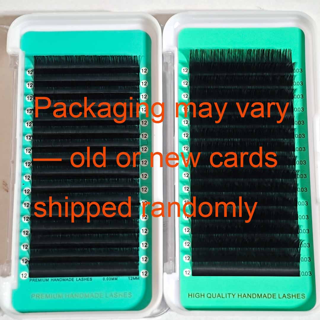 Cashmere Matte FauxMink Deep Black Individual Lash Extensions 0.07mm【16-lines No-logo】