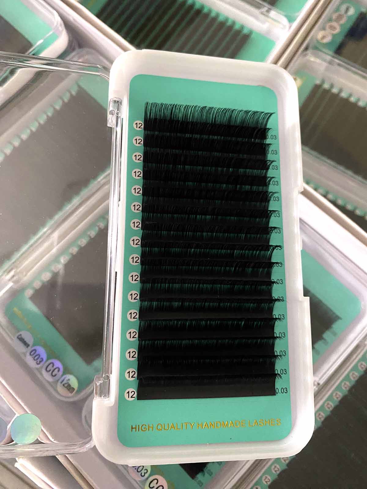 Cashmere Matte FauxMink Deep Black Individual Lash Extensions 0.07mm【16-lines No-logo】