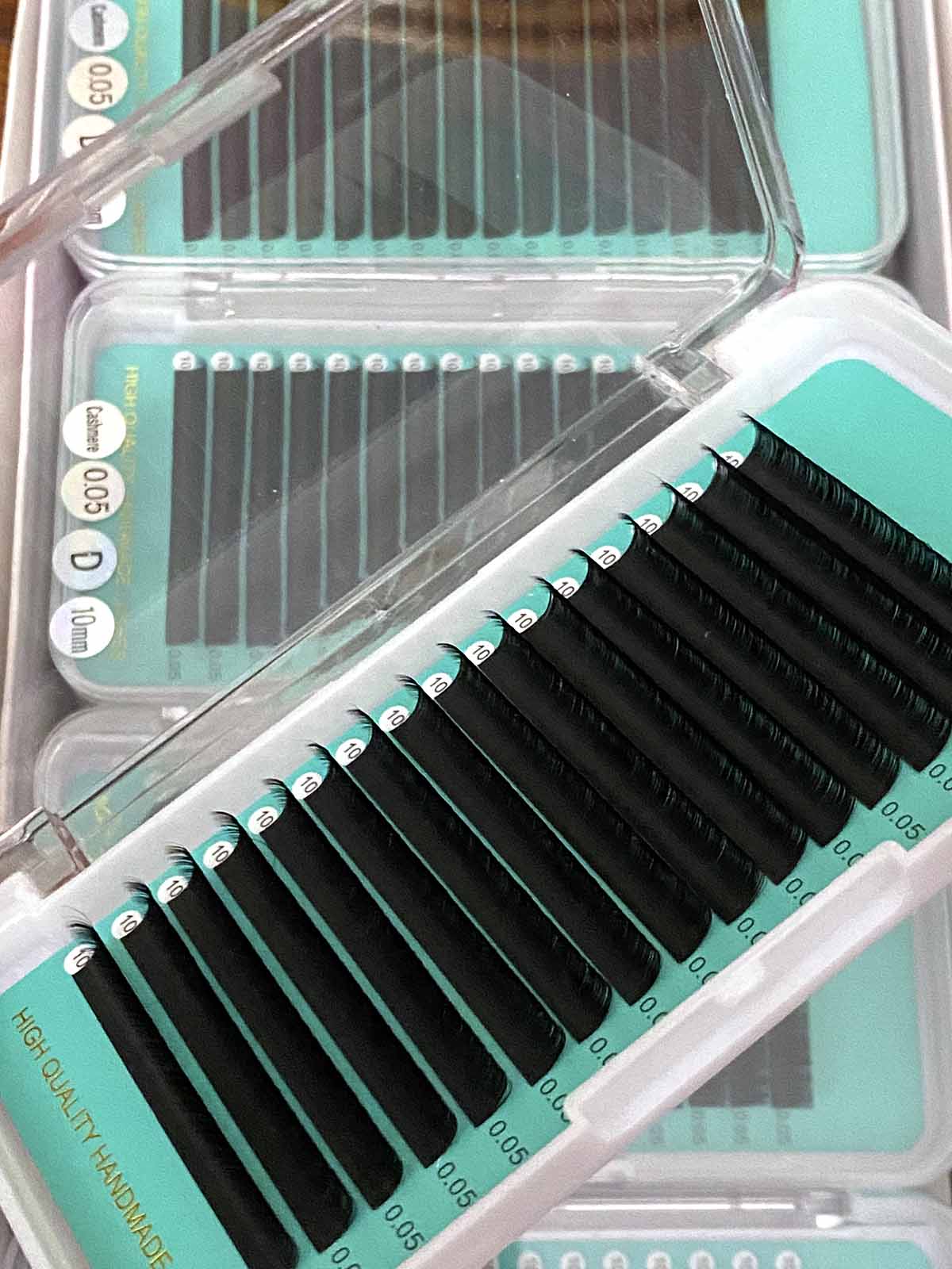 Cashmere Matte FauxMink Deep Black Individual Lash Extensions 0.07mm【16-lines No-logo】